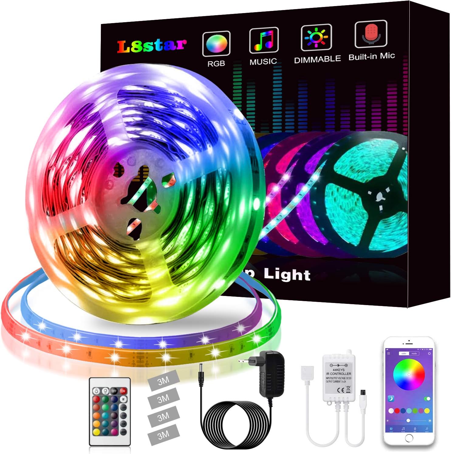 LED Strip Lights, L8star Smart Color Changing Rope Lights SMD 5050 RGB
