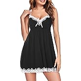 Avidlove Women Sexy Sleepwear Lace Chemise Nightgown Full Slip Babydoll Sleepwear