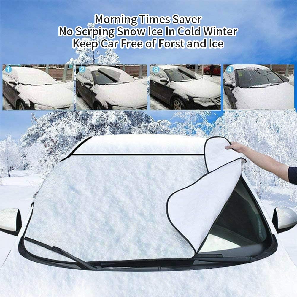 Car Windscreen Cover, Windscreen Sun Shade, Block UV Rays in Summer, Heavy Duty Thickened Protective Windshield Cover, Universal - Image 5
