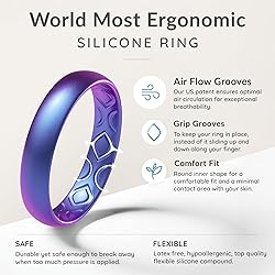 ThunderFit Women Breathable Silicone Promise Rings
