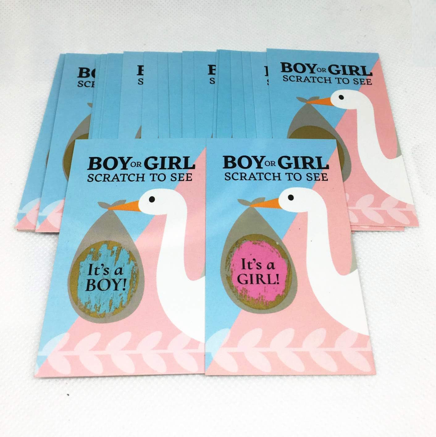 Amazon Com Gender Reveal Scratch Off Cards It S A Boy Girl Gender Reveal Party Scratch Offs Boy Or Girl Scratch Offs Gender Reveal Games Party Favors Baby Shower Gender Announcement Cards To