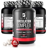 Circulation Support Supplement for Vein & Artery Health | Vascular Support with L-Arginine, Horse Chestnut & Butcher’s Broom | Promotes Healthy Leg Circulation & Vein Function | 60 Capsules