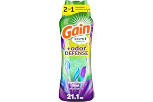 Gain Odor Defense In-wash Scent Booster, Super Fresh Blast scent, 21.1 OZ, 2 in 1 Freshness plus Odor Protection, laundry scent beads