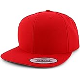 Trendy Apparel Shop Oversize XXL Structured Blank Flatbill Snapback Cap