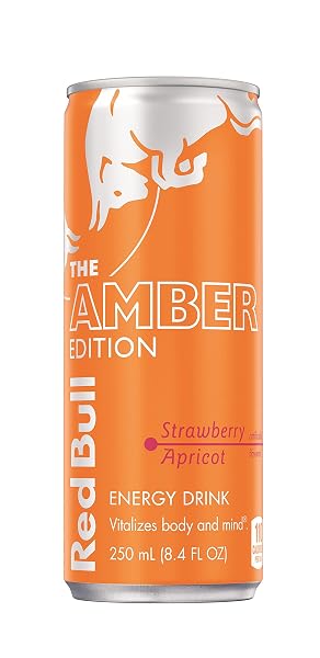 RED BULL ENERGY DRINK, THE AMBER EDITION, STRAWBERRY...