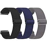 Meliya ID208 Plus Smart Watch Bands, 22mm Stretch Elastic Nylon Bands for Fitpolo/Quican/Aeac/Tensky ID208 Plus Smartwatch Replacement Wristband Adjustable Straps