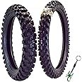 Pirelli Scorpion MX Extra X Front 80/100-21 & Rear 110/90-19 Dirt Bike Tires with Keychain - Two Pack