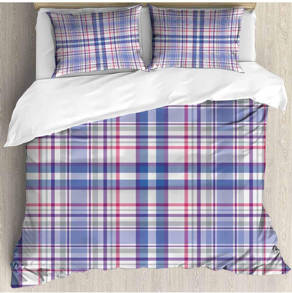 prunushome Juego de Cama de algodón Estilo campestre, Suave Juego de