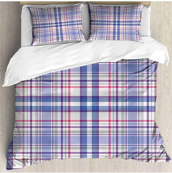 prunushome Juego de Cama de algodón Estilo campestre, Suave Juego de