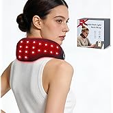 Comfytemp Cordless Red Light Therapy for Neck, FSA Eligible HSA Near Infrared Light Therapy Neck Wrap, Portable Light Wrap for Travel Home Office Use, Valentines Day Gifts for Her, 5W, 660nm & 850nm