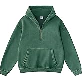 FAIABLE Mens Hoodies Fleece Fall Fashion Outfits Half Zip Sweatshirts Winter Jackets Oversized Pullover Tops Clothes 2025