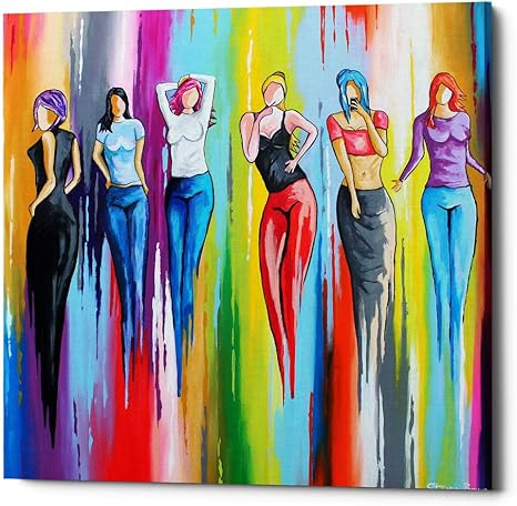 Amazon Com Epic Graffiti Hingin Oot By Steven Brown Giclee Canvas Wall Art 26 X26 Yellow Posters Prints