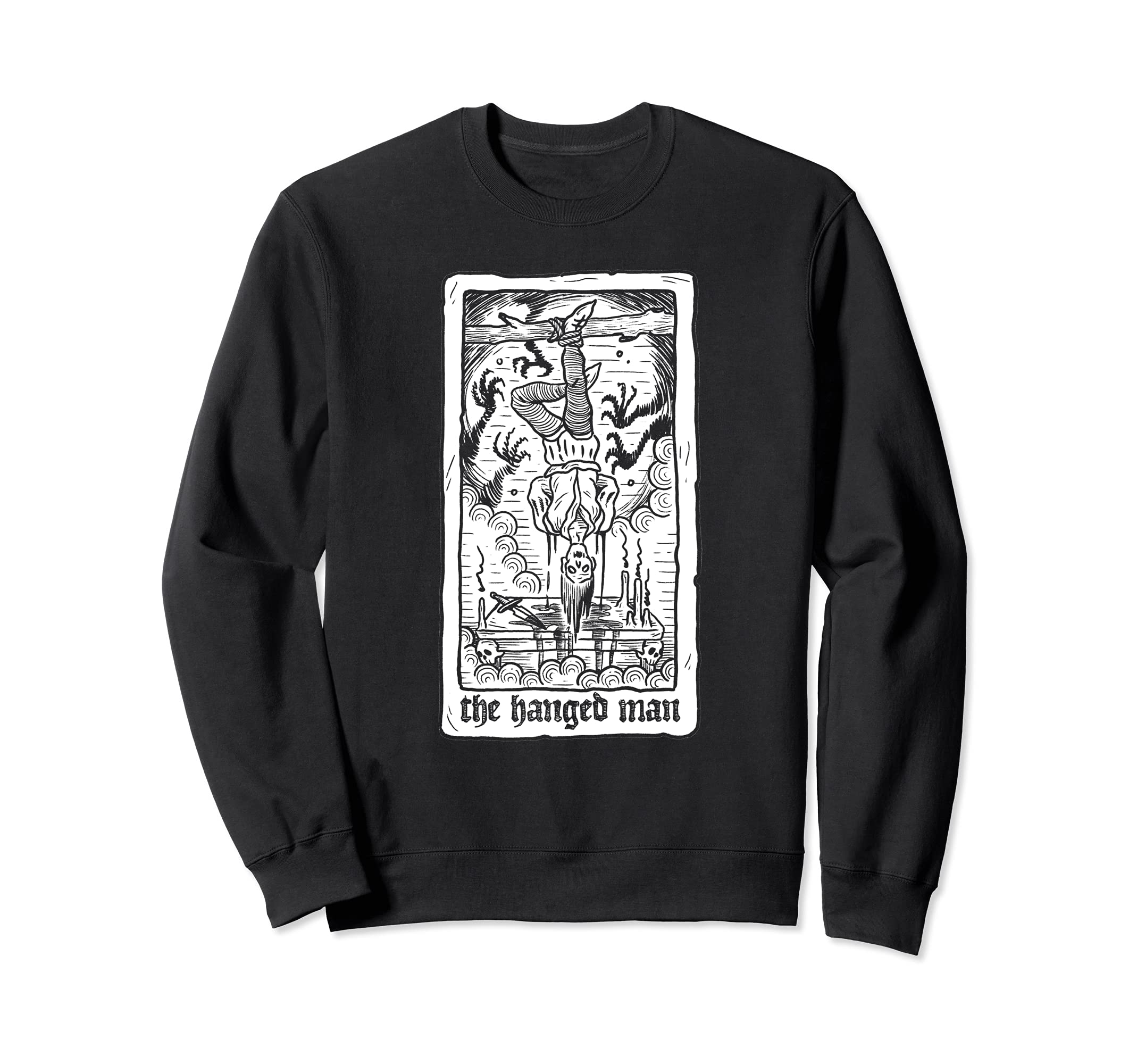 The Hanged Man Tarot Cards Gothic Hanging Man Sweatshirt