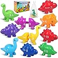 Numbers Matching Game 10 Pcs,123 Counting Dinosaur Toy Montessori Learning Toys for 12 Months Toddlers Kids Ages 1 2 3 4 5 Years Old, Mathematics Educational Preschool Fine Motor Skill Dinosaur Set
