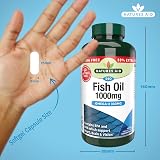 Natures Aid Fish Oil 1000 mg Omega-3 240 Softgels DHA EPA Non-GMO view 3