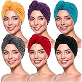 Women Turbans and Head Wraps, Skull-Caps, African Turban Flower Knot Pre-Tied Bonnet Beanie Cap for Women