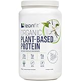 LEANFIT ORGANIC PLANT-BASED PROTEIN, Natural Vanilla - Vegan, Soy Free, Gluten Free, Dairy Free, Sugar Free - 21g Protein, 19