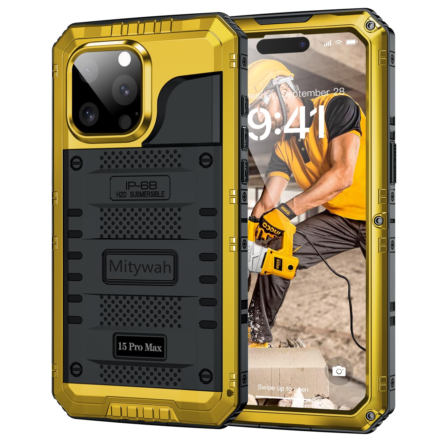 Mitywah Waterproof Case for iPhone 15 Pro