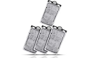 JackSuper 4pcs Aquarium Waterfall Reptiles Turtle Filter Cartridges Replacement Waterfall Filter only Ultra-Activated Carbon with Whisper Technology (4pcs Filter Cartridges)