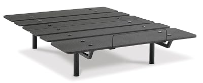 Signature Design by Ashley Cosmic Power Base Traditional California King Adjustable Base with Head and Foot Incline, Wireless Remote and USB Ports, Black