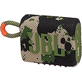 JBL Go 3 - Portable Mini Bluetooth Speaker, big audio and punchy bass, IP67 waterproof and dustproof, 5 hours of playtime, speaker for home, outdoor and travel (Camo)