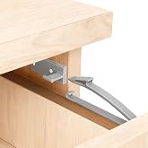 Coolrunner 8 Pack Thickened Version Child Safety Drawer Locks | Strong Adhesive and Screw for Baby Care, Only fit for Some Drawers, Please See Below Before Buying