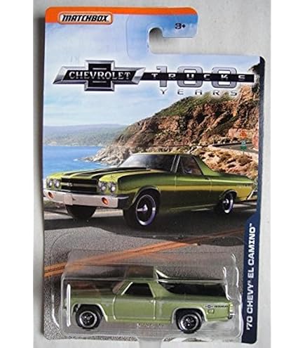 Amazon.com: Hot Wheels Matchbox 1970 Chevy El Camino, Black 1/24