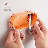 Famatel Flush Box Double Mechanism 67x39mm Orange Electrical Installation view 5