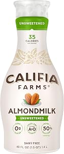Califia Farms, Almond Milk Unsweetened, 48 Fl Oz
