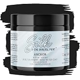 Dixie Belle Silk All-In-One Mineral Paint - Anchor (16oz) | Black Water Based Built-In Primer + Topcoat for Wood + Metal - Du