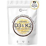 Micro Ingredients Vitamin D3 10,000 IU + K2 MK-7