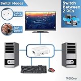 TRENDnet TK-207K 2-Port USB KVM Switch Kit VGA 2048x1536 Bus Powered view 5