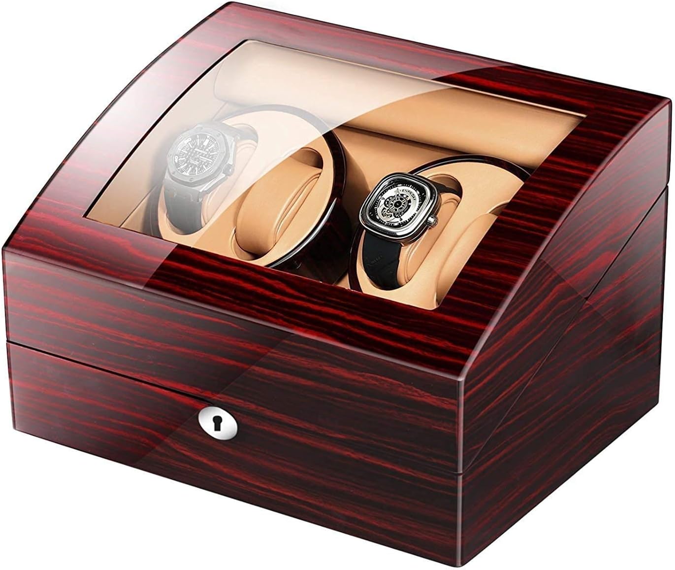 AAZX Watch Winder Box Watches Automatic Watch Winder Box with 4 Winder