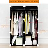 BRIAN & DANY 8 Cube Portable Wardrobe Closet with Doors 45 cm Deep view 4