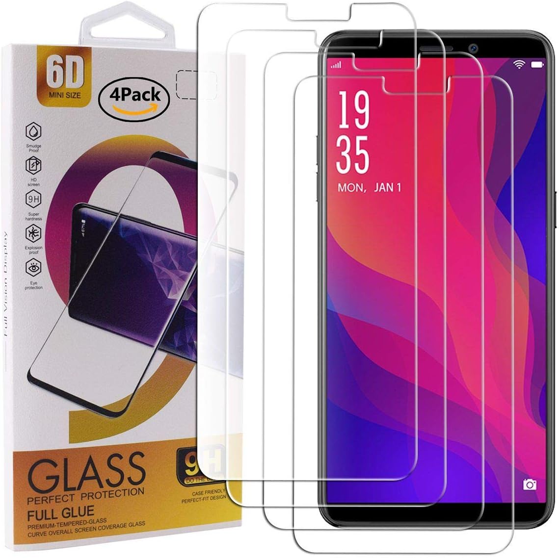 Guran 4 Pack Tempered Glass Screen Protector For Vernee Amazon Co