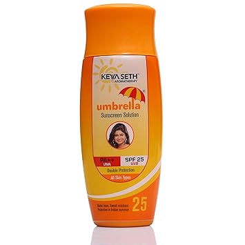KEYA SETH AROMATHERAPY, DEVICE OF DROP Umbrella Sunscreen Solution SPF 25 with PA+++ 100ml