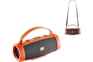 Ferbao Silicone Case Cover Compatible with JBL Charge Essential 2 Speaker,Compatible with JBL Charge 4 Speaker (Orange)