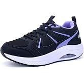 W WINBET Women's Wide Width Walking Shoes Orthotic Arch Support | Non-Slip Breathable Sneakers for Plantar Fasciitis, All-Day Comfort &amp; Pain Relief for Flat Feet &amp; Bunions