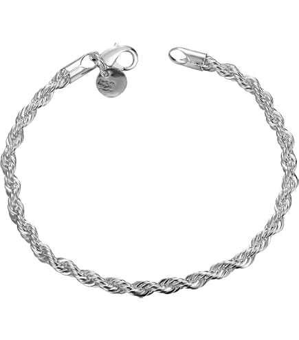 Amazon.com: Greendou Fashion Jewelry 925 Sterling Silver 4 mm