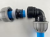 Cost Wise MDPE 10 Bar Elbow Fittings 20mm 1/2" BSP Male/Female Water Pipe view 3