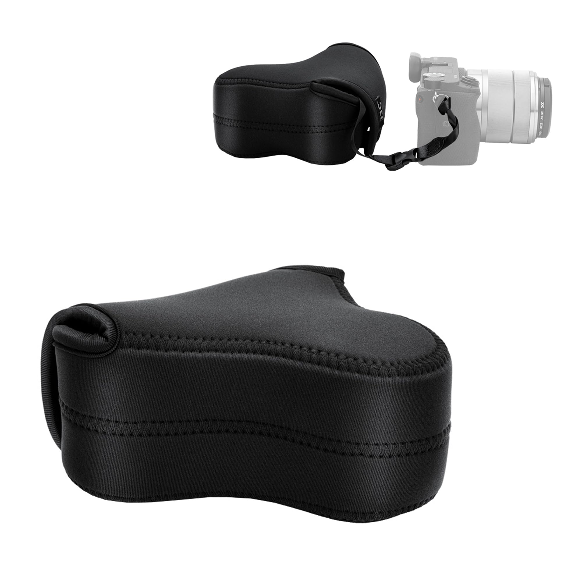 JJC Mirrorless Camera Case Ultra-Light Pouch Bag for Sony A6400 A6500 A6300 A6000 A5100 A5000 with Lens