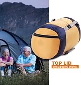 REDCAMP Nylon Compression Sack 40L Blue XL Lightweight Sleeping Bag view 3