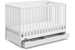 Graco Melrose 5-in-1 Convertible Crib with Drawer - White