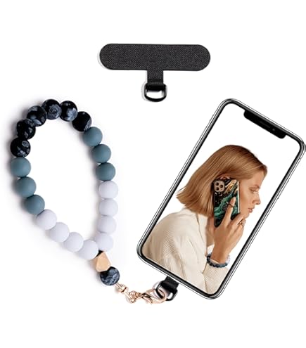 Mujer Poagoep Correa De Muu00f1eca De Silicona Con Cuentas Para