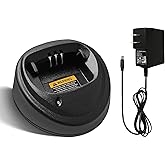 CP200d Charger WPLN4137 Rapid Charger 2026 Upgraded for Motorola CP200 CP150 CP180 PR400 DEP450 NNTN4851 NNTN4496 NNTN4970 NNTN4497 WPLN4138