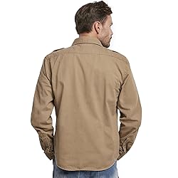 Brandit Men's Vintage Long Sleeve Shirt, with
