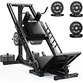 JELENS L11 Leg Press Hack Squat Machine, Leg Machine for Home Gym with Linear Bearing, Professional Adjustable Leg Exercise Machine, Lower Body Workout
