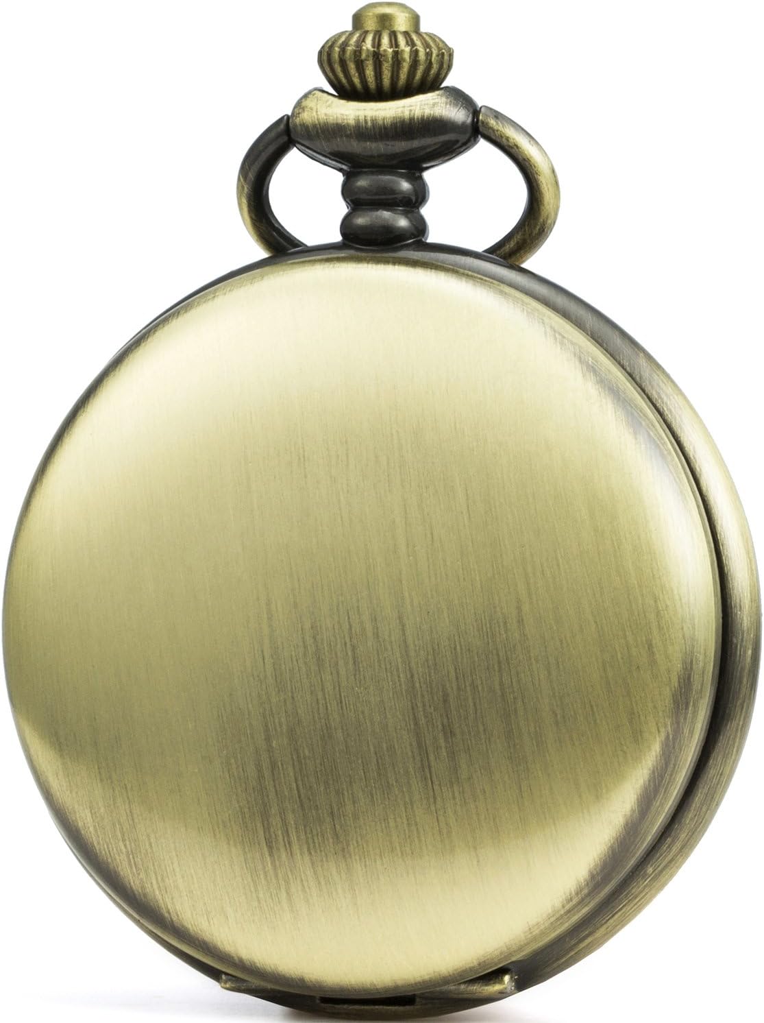 SEWORClassic Smooth Face Mechanical Hand Wind Pocket Watch + Best Leather Gift Box