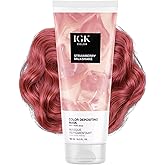 IGK Hair Gloss Toner & Color Depositing Mask | Soft Rose Gold Semi-Permanent | Vegan + Cruelty Free | Strawberry Milkshake