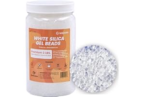 Wisesorb 1 Quart Pure White Silica Gel Desiccant Beads - 2 LBS Premium Quality Reusable